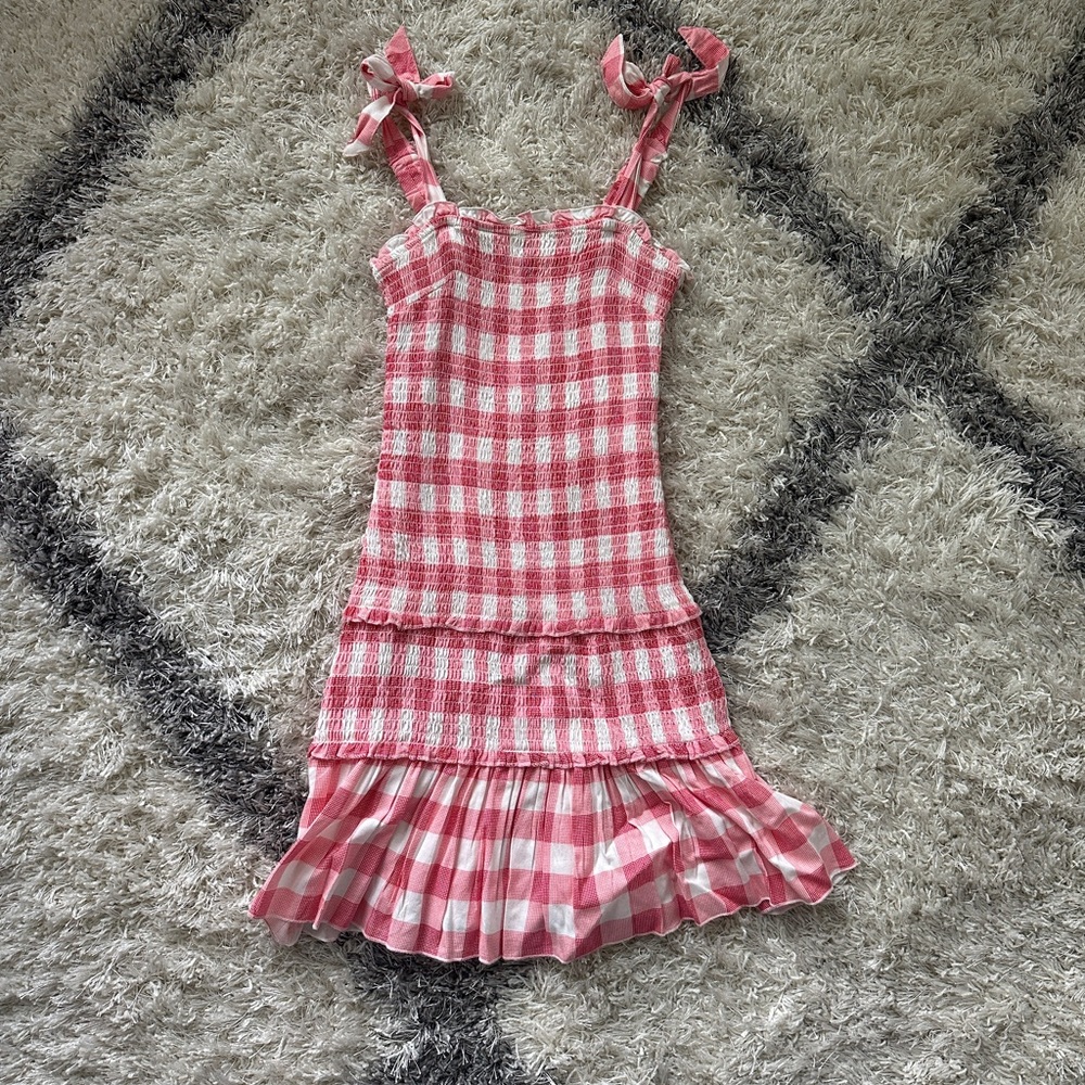 Pink/Red Gingham dress
